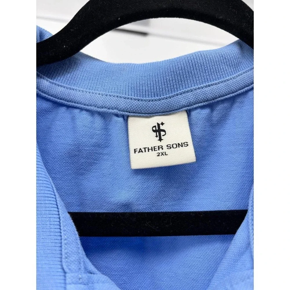 Father Sons Signature Embroidered Logo Polo Shirt, Men's Size 2XL